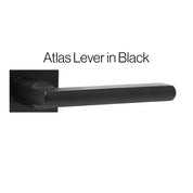 weslock atlas lever in black - angular geometric steel lever