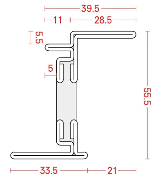 Awning Window with Thermal Break Jamb Detail