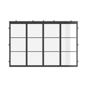 Air 4 architectural steel center split bi-fold door with thermal break