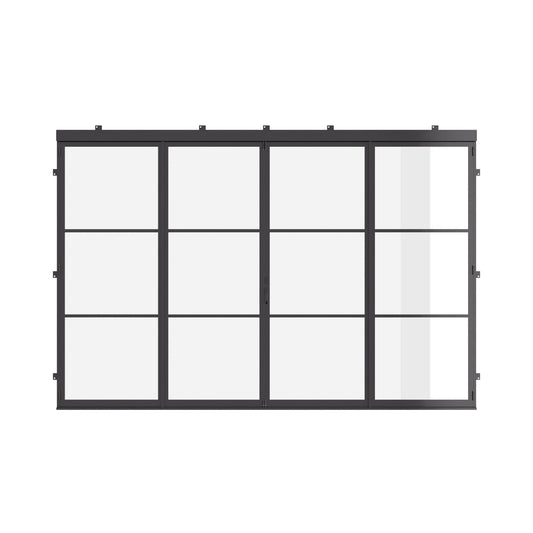Air 4 with Thermal Break - Center Split Bi-Fold | Standard Sizes by Pinky’s Iron Doors — home doors, view 1