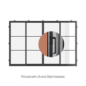 custom center split lift and slide double steel sliding door