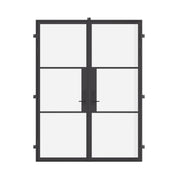 thermally broken double flat steel entry door