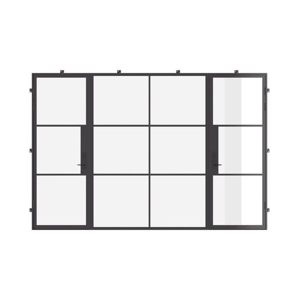 Air 4 - Dual Single with Middle Fixed Panel Flat