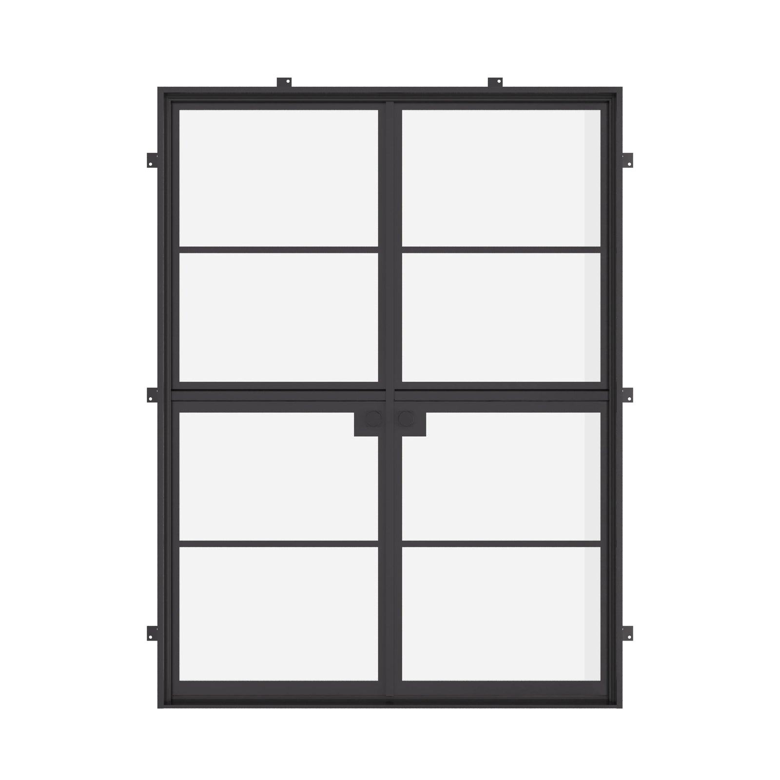 Air 4 Dutch double flat door, NFRC-Rated galvanized mixed steel construction