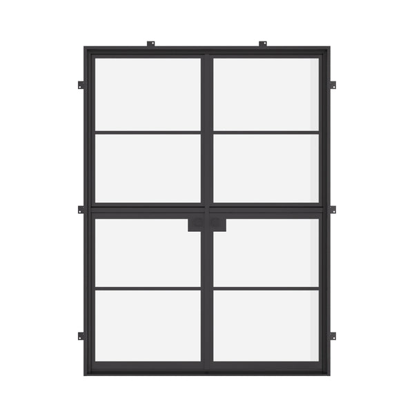 Air 4 Dutch double flat door, NFRC-Rated galvanized mixed steel construction