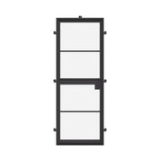 Air 4 Dutch single flat exterior steel door, split design with minimalist black frame
