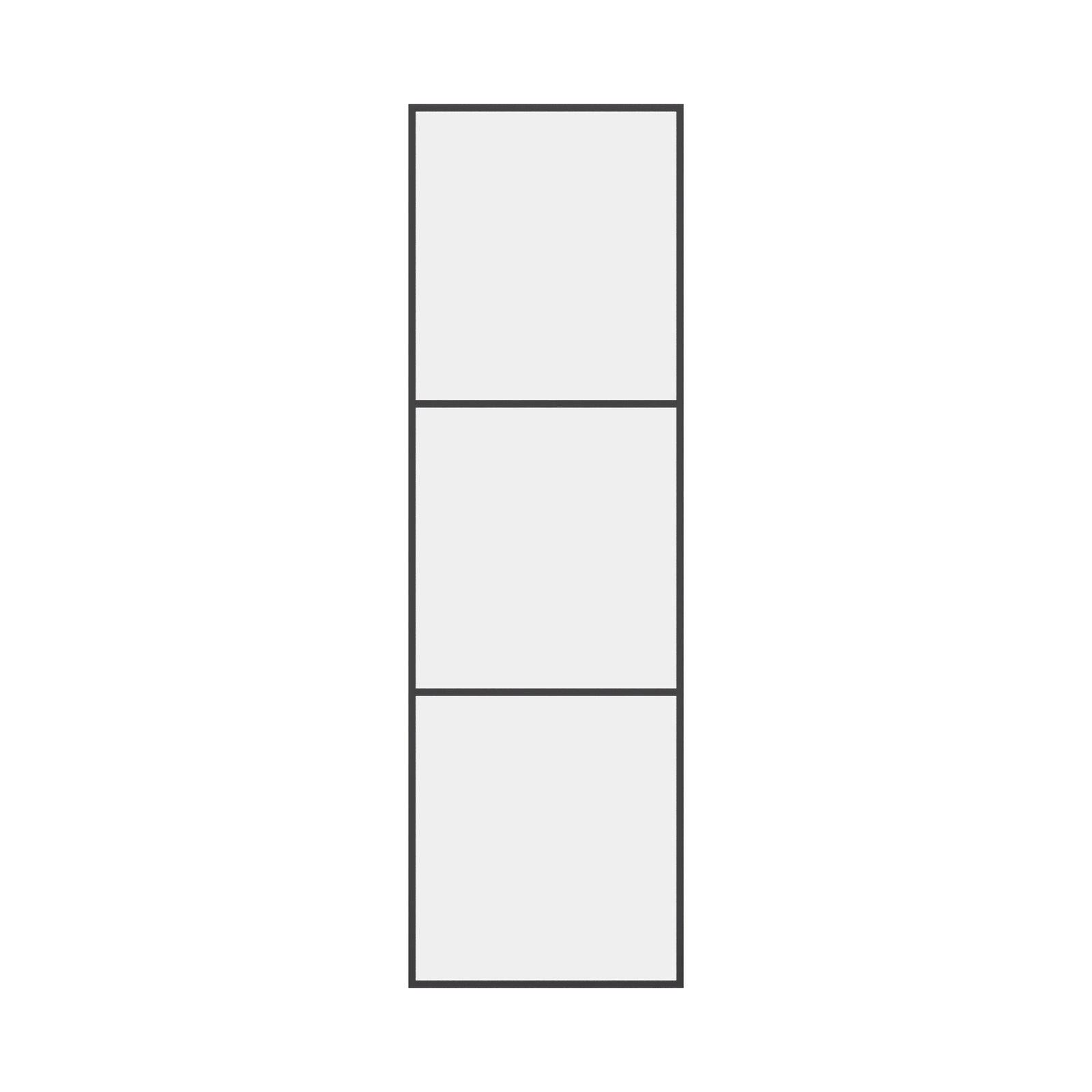 Air 4 narrow side window in solid steel frame with clean vertical lines