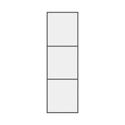 Air 4 narrow side window in solid steel frame with clean vertical lines