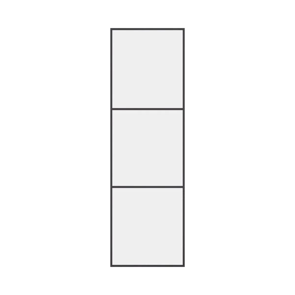 Air 4 narrow side window in solid steel frame with clean vertical lines