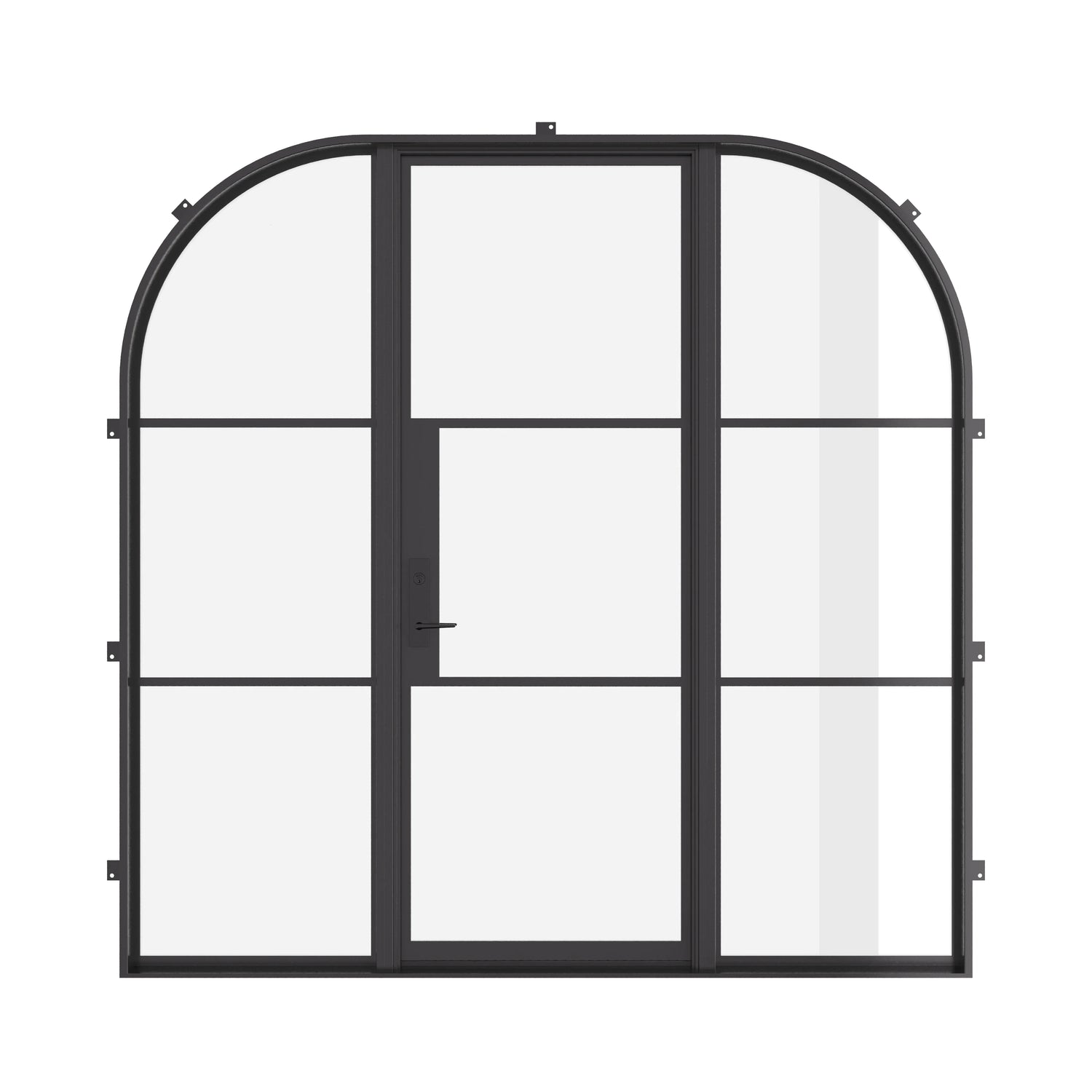Air 4 Loop with Thermal Break and Side Windows - Single Flat by Pinky’s Iron Doors — home doors, view 1