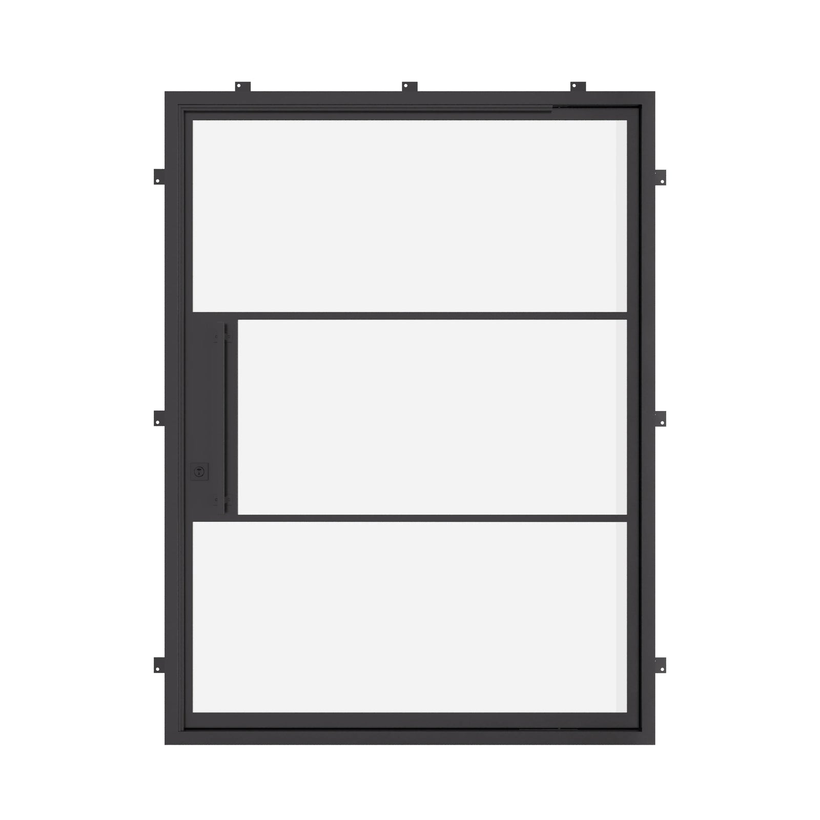 modern flat cold-rolled steel pivot entry door