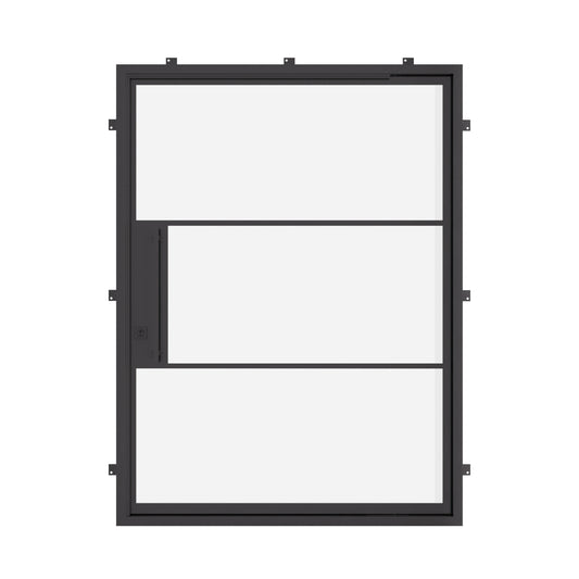 Air 4 Pivot - Flat | Standard Sizes by Pinky’s Iron Doors — home doors, view 1