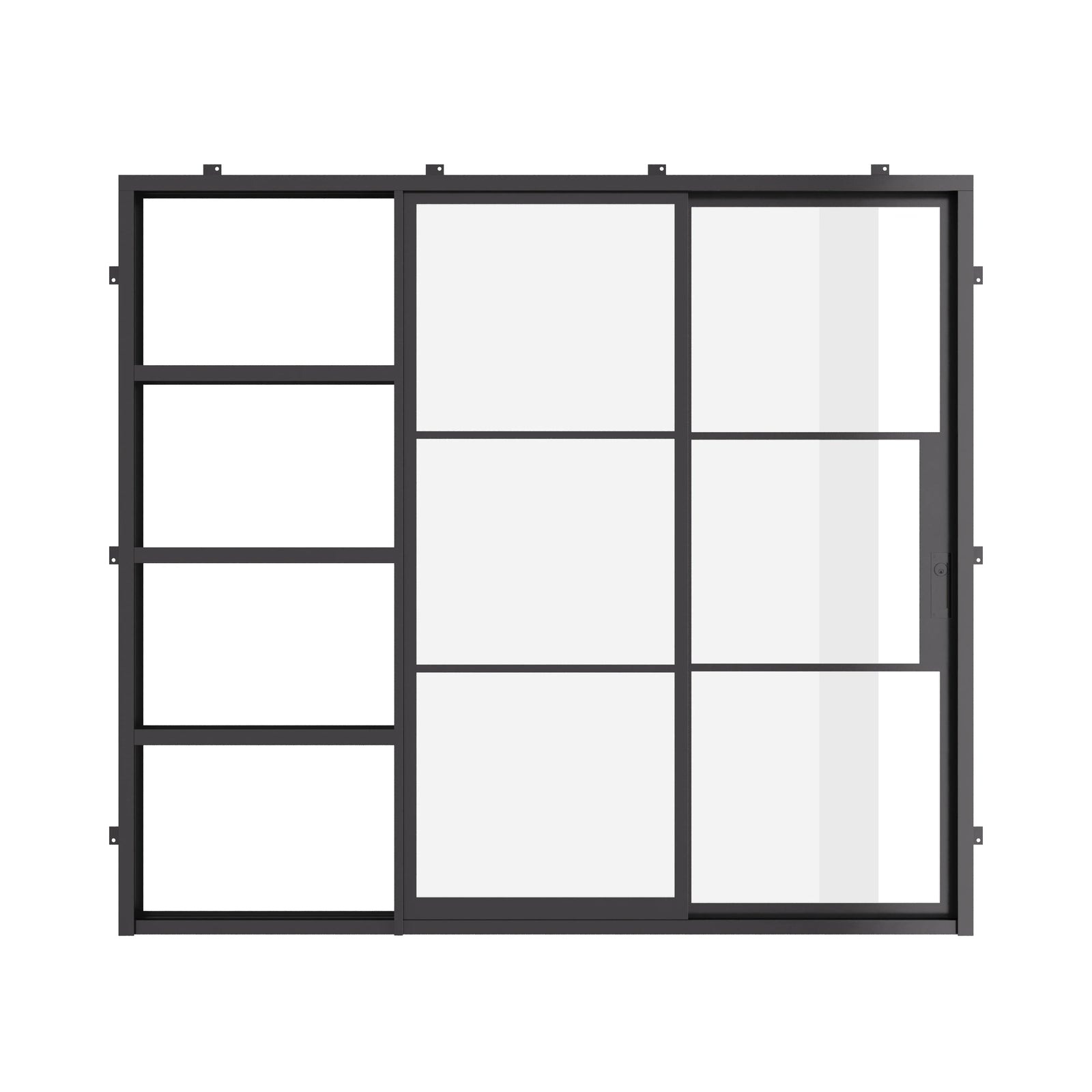 modern cold-rolled steel pocket sliding door