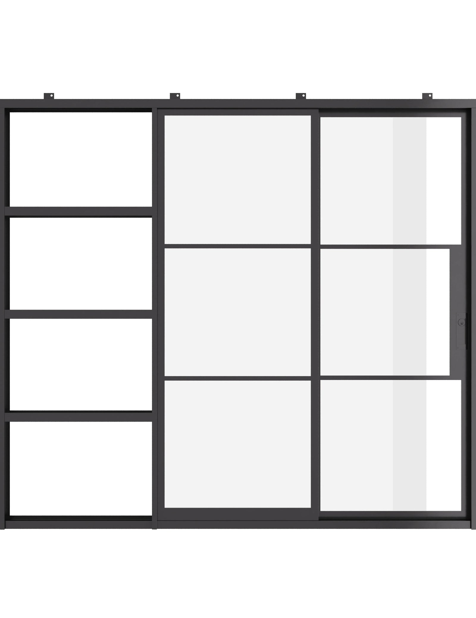 modern cold-rolled steel pocket sliding door