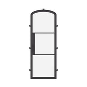 Air 4 single mini arch exterior steel door with curved top and slim frame