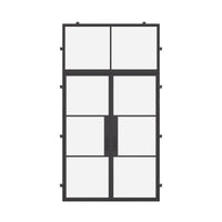 Air 4 with Thermal Break and Flat Top Window - Double Flat | Standard Sizes by Pinky’s Iron Doors — home doors, view 1