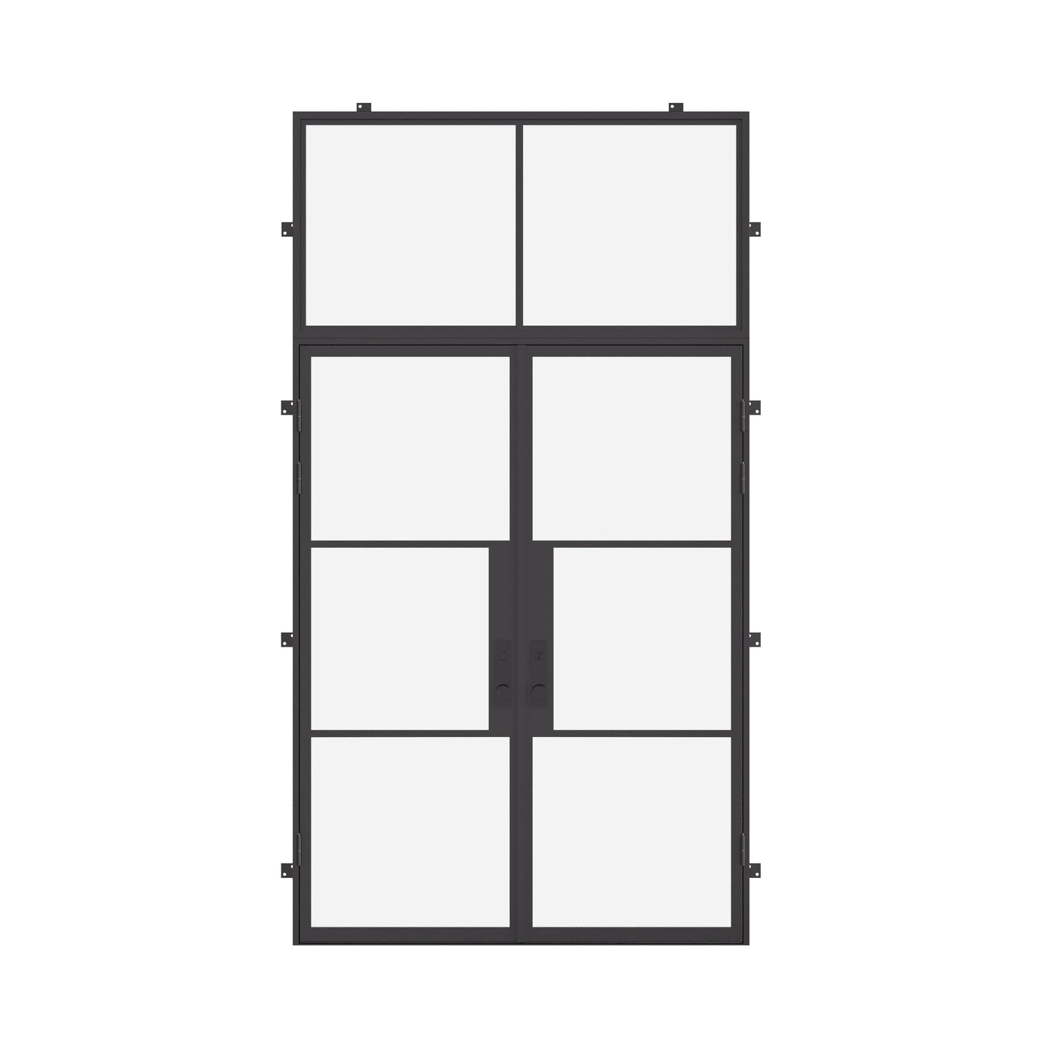 Air 4 with Thermal Break and Flat Top Window - Double Flat | Standard Sizes by Pinky’s Iron Doors — home doors, view 1