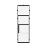 Air 4 with Flat Top Window - Single Flat by Pinky’s Iron Doors — home doors, view 1