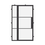 Air 4 single flat steel door with left sidelight, NFRC-Rated cold rolled galvanized frame