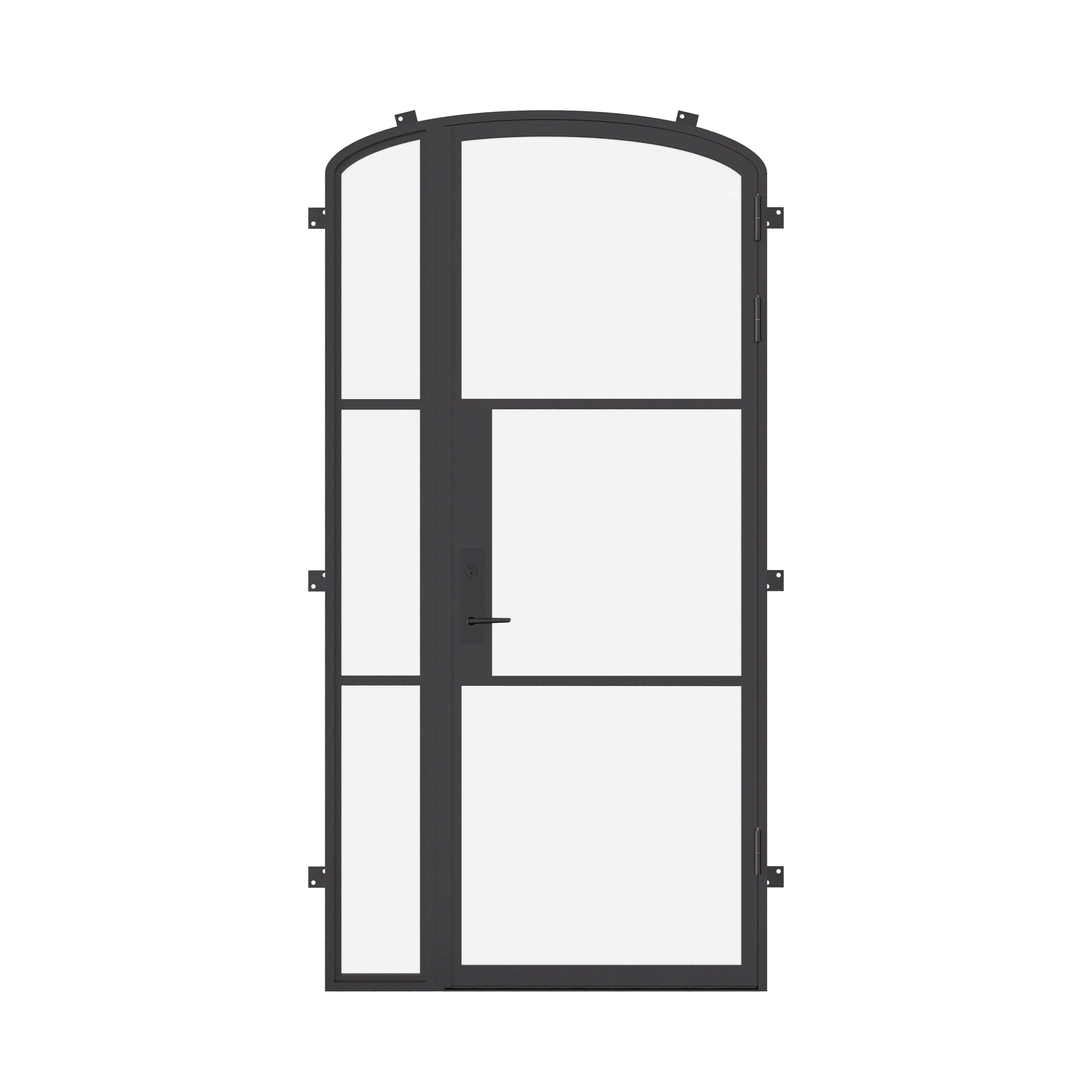 Air 4 single mini arch door with left sidelight, cold rolled galvanized steel customizable
