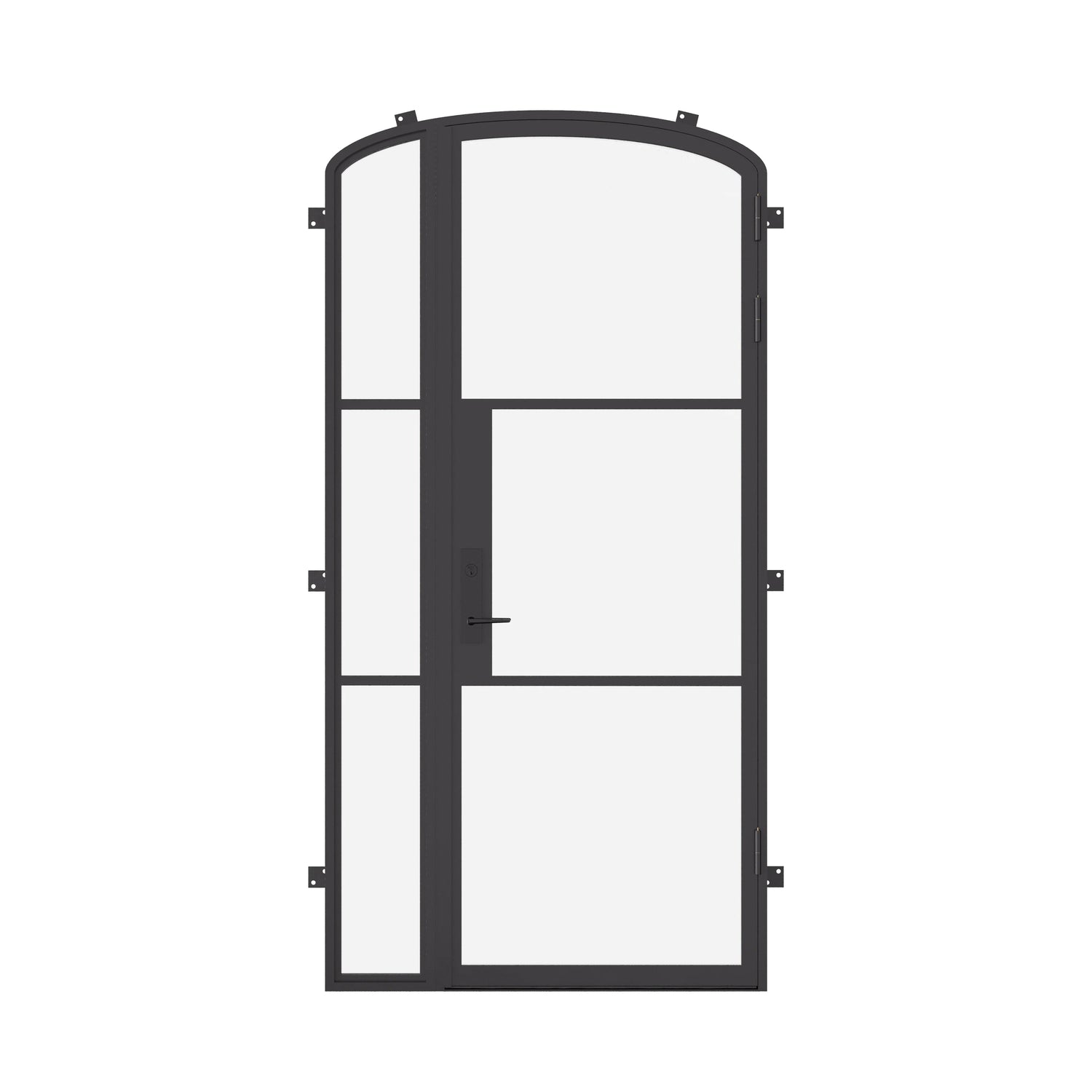 Air 4 with Left Side Window - Single Mini Arch by Pinky’s Iron Doors — home doors, view 1