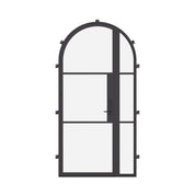 Air 4 single full arch steel door with right side window, custom design