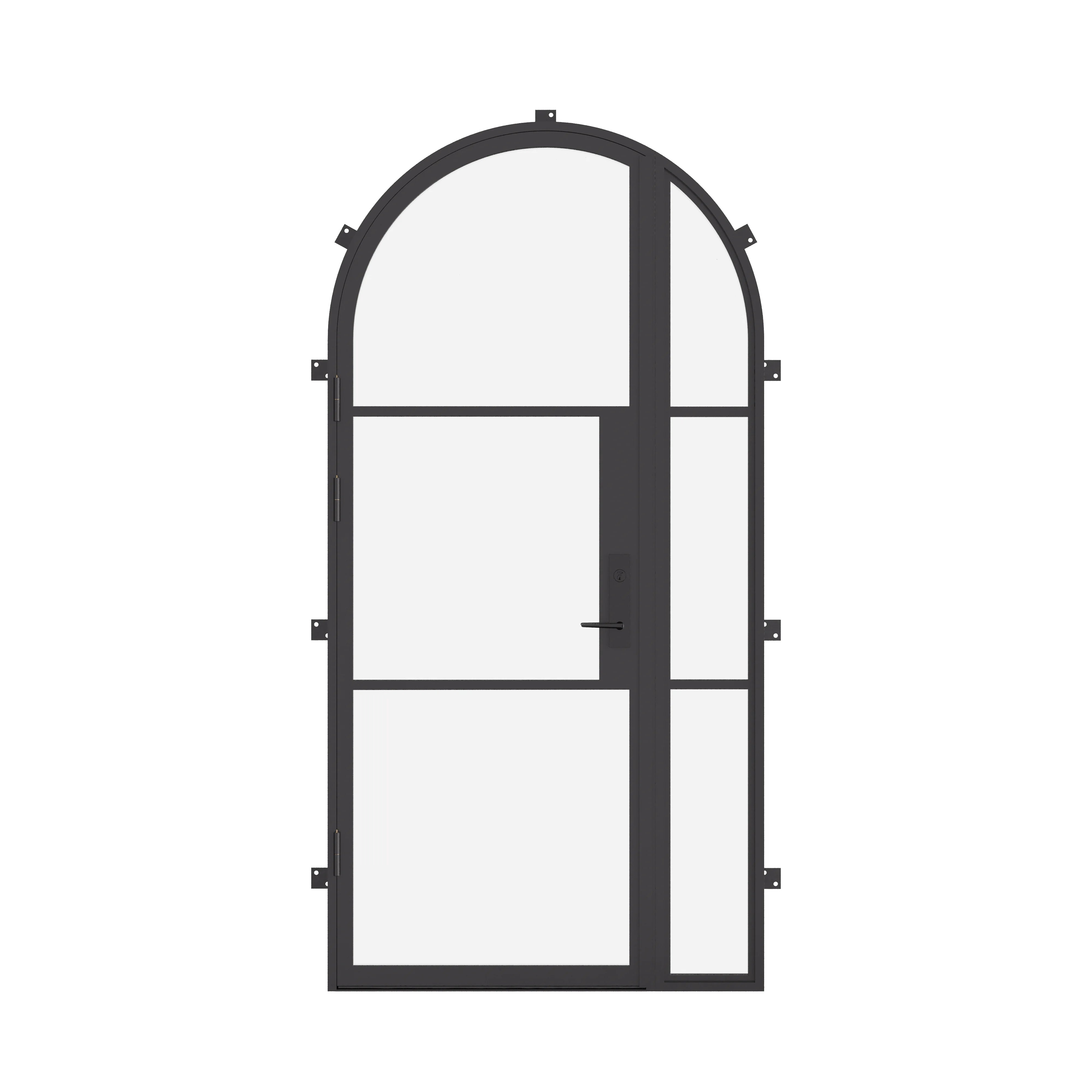 Air 4 single full arch steel door with right side window, custom design