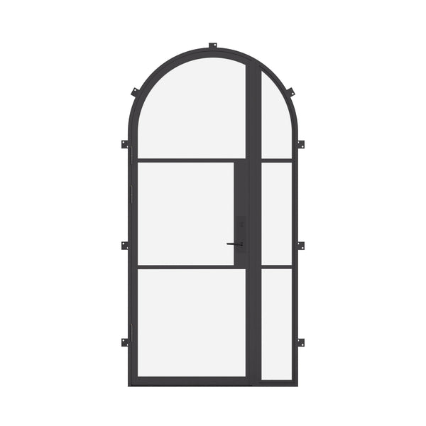 Air 4 single full arch steel door with right side window, custom design
