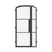 minimalist front door in Sunset Pink