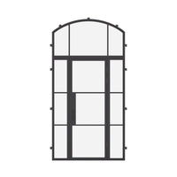 Air 4 with Side Windows and Arch Top Window - Single Flat by Pinky’s Iron Doors — home doors, view 1