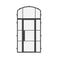 Air 4 with Side Windows and Arch Top Window - Single Flat by Pinky’s Iron Doors — home doors, view 1