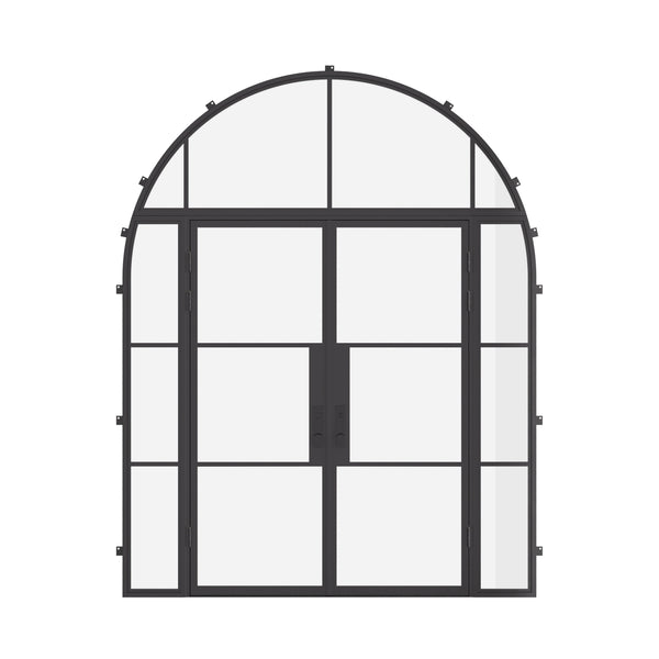 Air 4 with Side Windows and Full Arch Top Window - Double Flat | Standard Sizes