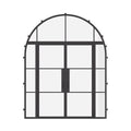 Air 4 with Side Windows and Full Arch Top Window - Double Flat by Pinky’s Iron Doors — home doors, view 1