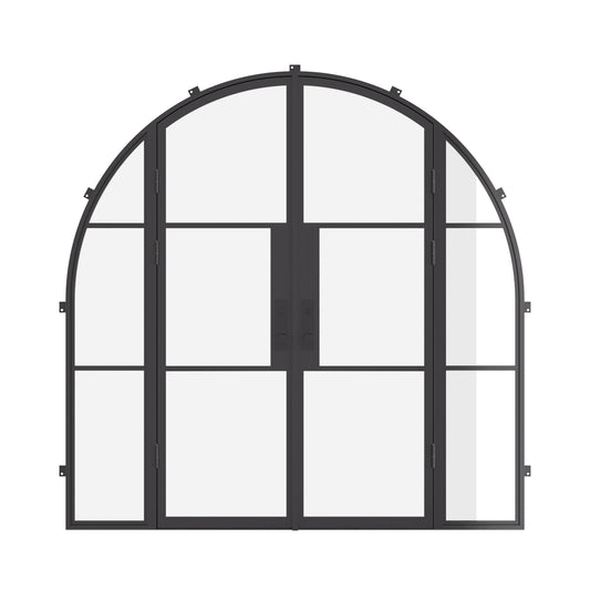 Air 4 with Side Windows - Double Full Arch Pre-Sale | Arriving: 12-17-2025 by Pinky’s Iron Doors — home doors, view 1