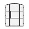 Air 4 with Thermal Break and Side Windows - Single Arch by Pinky’s Iron Doors — home doors, view 1