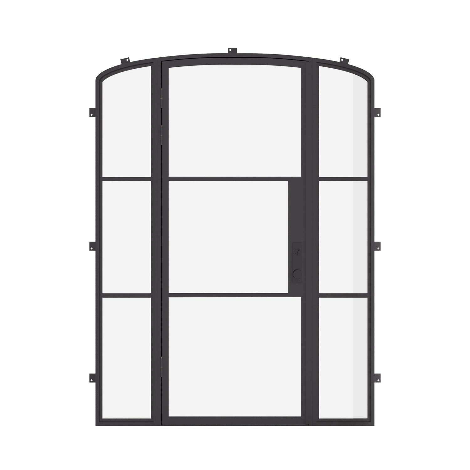 Air 4 with Side Windows - Single Mini Arch | Standard Sizes by Pinky’s Iron Doors — home doors, view 1