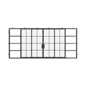 Air 5 exterior center split double pocket sliding steel door