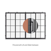 Air 5 exterior center split lift and slide double sliding steel door system
