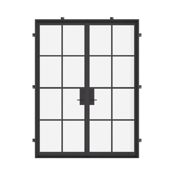 Exterior double doors designed with thermal separation barrier