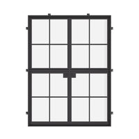 Air 5 Dutch - Double Flat | Standard Sizes by Pinky’s Iron Doors — home doors, view 1