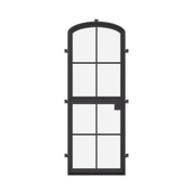 Air 5 Dutch single mini arch exterior door in architectural steel with dual-pane tempered glass