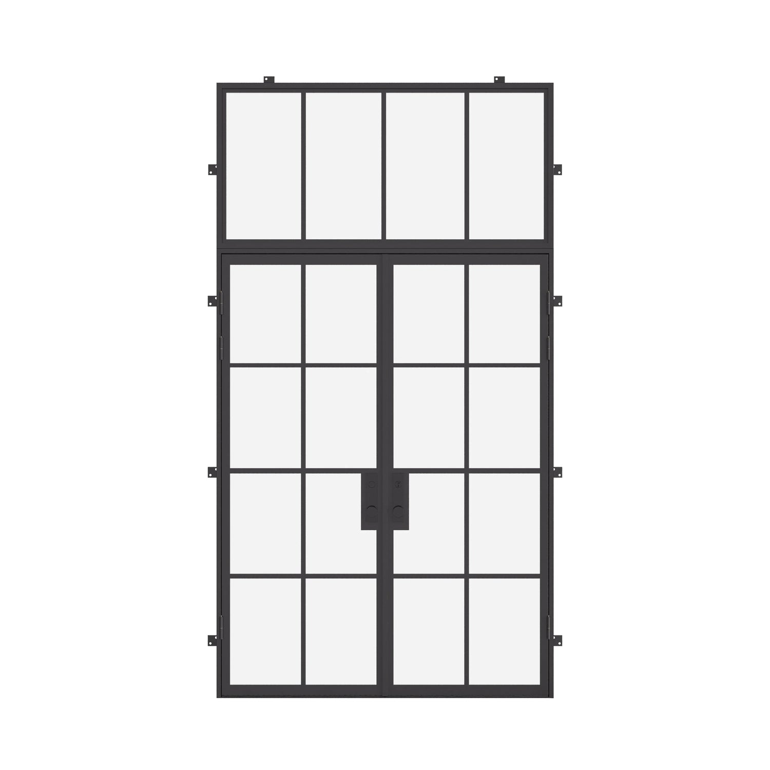 Air 5 with Flat Top Window - Double Flat by Pinky’s Iron Doors — home doors, view 1