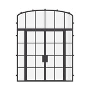 Air 5 double flat exterior door with sidelights and mini arch transom, NFRC rated