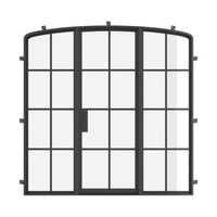 Air 5 with Side Windows - Single Mini Arch by Pinky’s Iron Doors — home doors, view 1