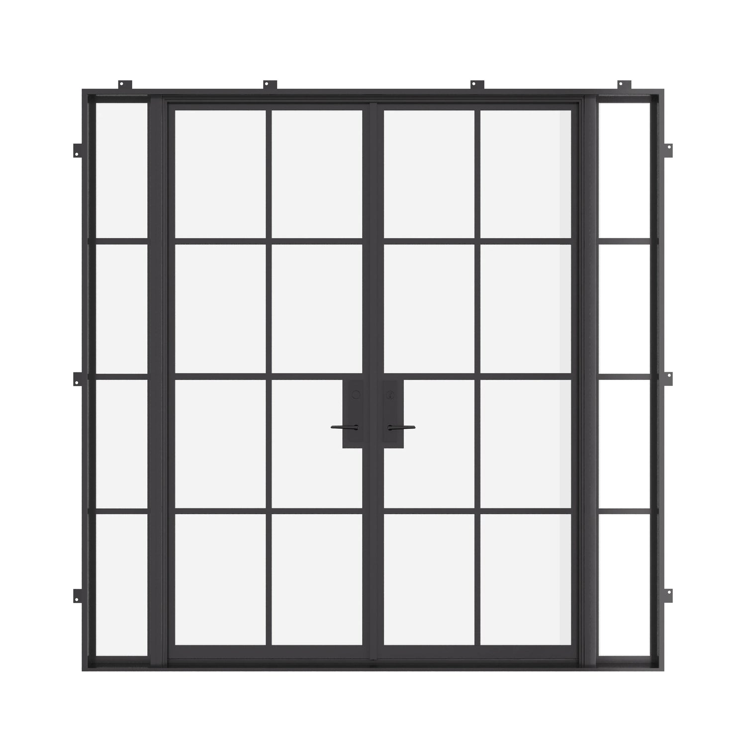 Air 5 with Side Windows - Double Flat | Standard Sizes by Pinky’s Iron Doors — home doors, view 1