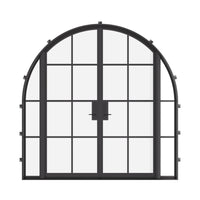 Air 5 with Side Windows - Double Full Arch | Standard Sizes by Pinky’s Iron Doors — home doors, view 1