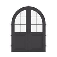 Air Getty - Double Full Arch by Pinky’s Iron Doors — home doors, view 1