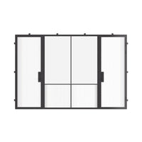 Air Grand - Dual Single with Middle Fixed Panel Flat by Pinky’s Iron Doors — home doors, view 1