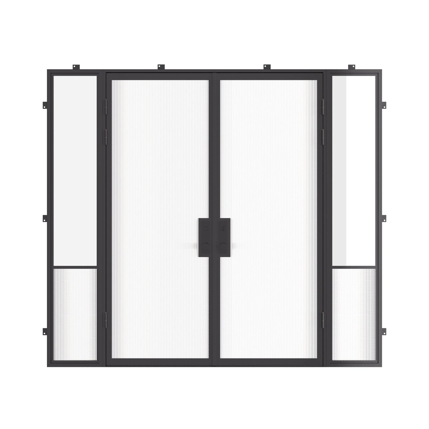 Air Grand with Side Windows - Double Flat | Standard Sizes by Pinky’s Iron Doors — home doors, view 1