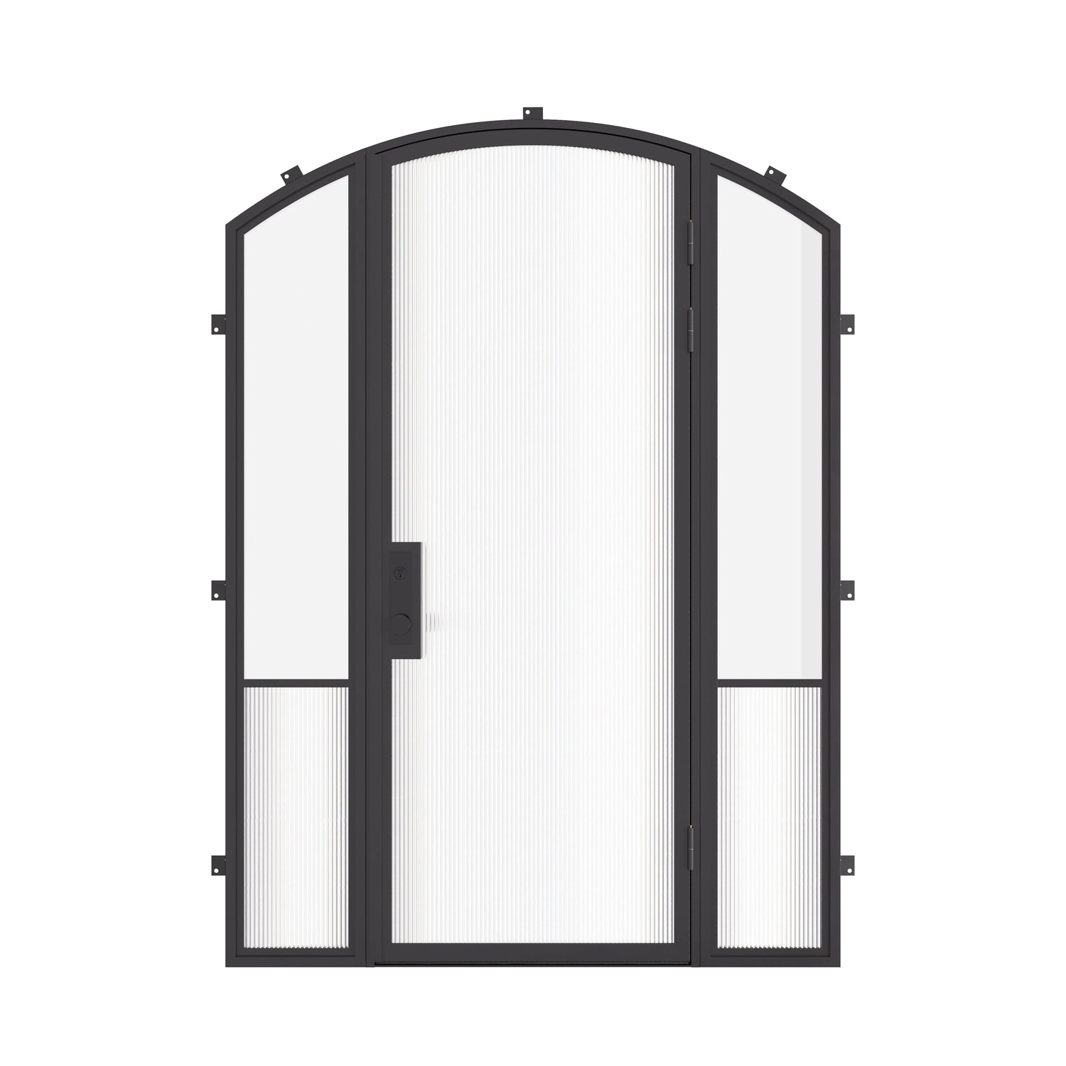 Air Grand with Side Windows - Single Arch | Standard Sizes by Pinky’s Iron Doors — home doors, view 1